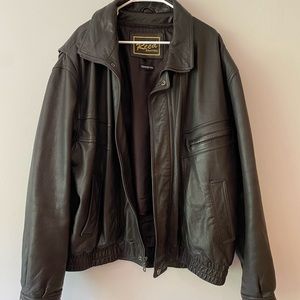 REED Mens Leather Jacket Size 50L